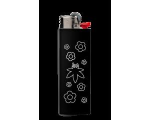Flowery Lighter - Black Flowers