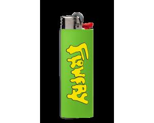 Flowery Lighter - Green Drip Logo