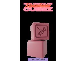 THC Infused Cubez - Ruby Chocolate Strawberry