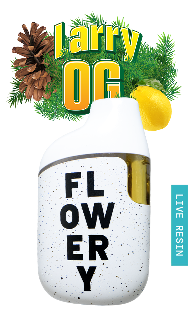 Flowery AIO Live Resin Vape 1g - Larry OG