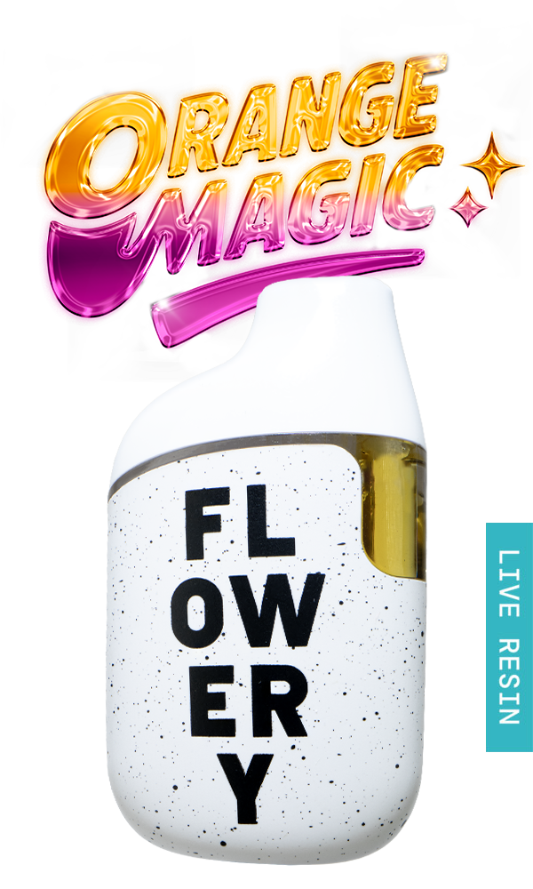 Flowery AIO Live Resin Vape 1g - Orange Magic