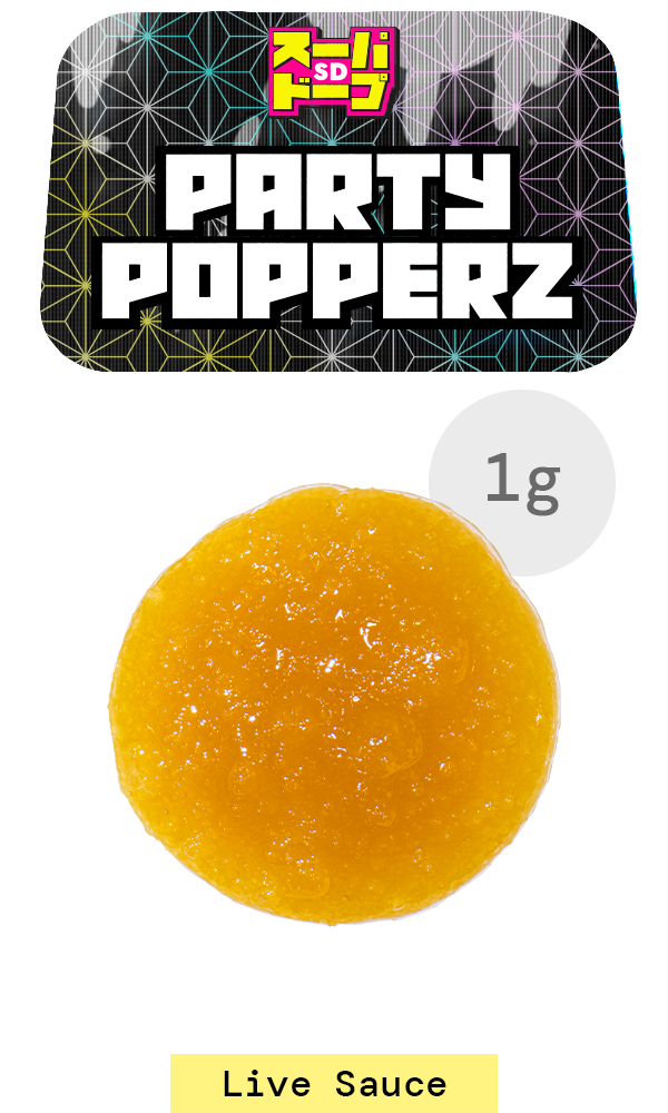 Live Resin Sauce 1G - Party Popperz, Super Dope