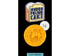 Live Resin Badder - London Pound Cake, as The Flowery's menu shows it