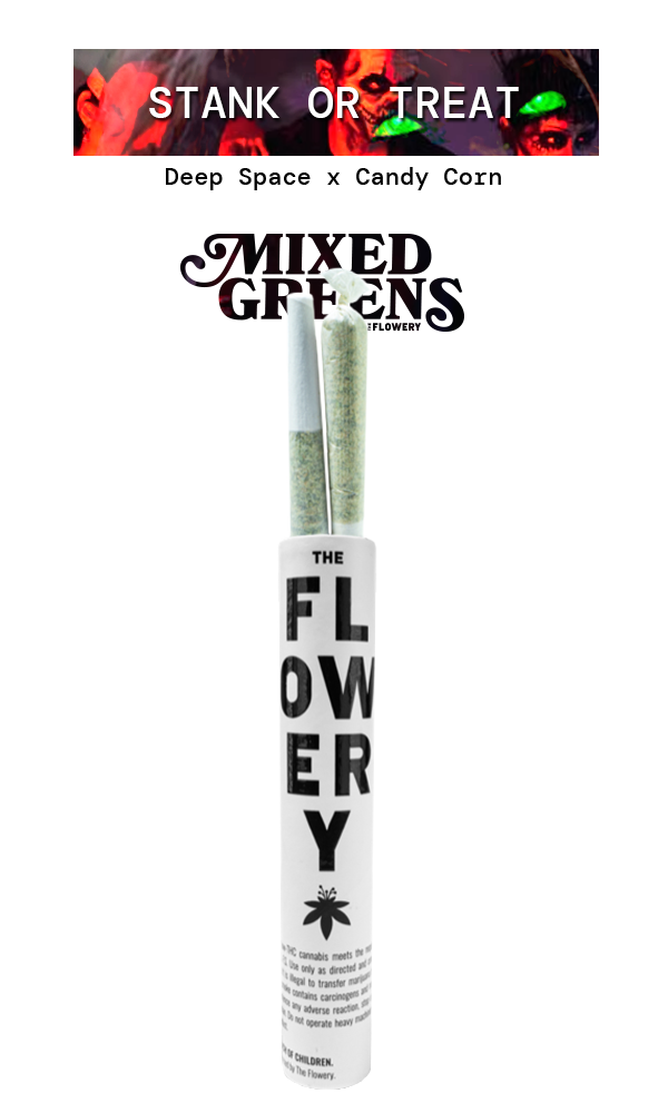 Stank Or Treat Whole Flower Prerolls 2x0.5g, The Flowery