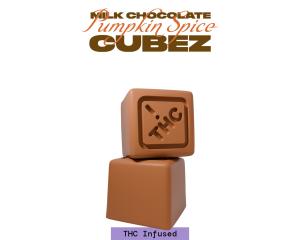THC Infused Milk Chocolate Cubez - Pumpkin Spice, as The Flowery's menu shows it