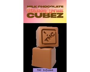 THC Infused Milk Chocolate Cubez - Passionfruit