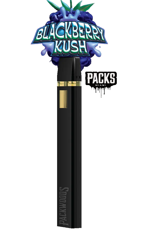 Packs Premium Vape Cartridge 1G - Blackberry Kush (Noir)