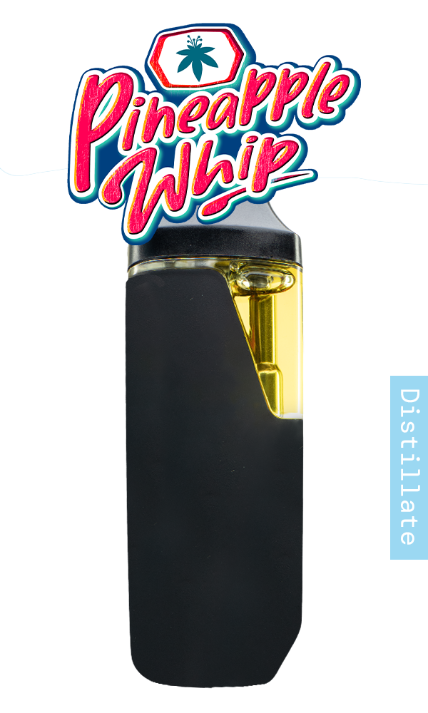 Flowery AIO Distillate Vape 1g - Pineapple Whip, The Flowery